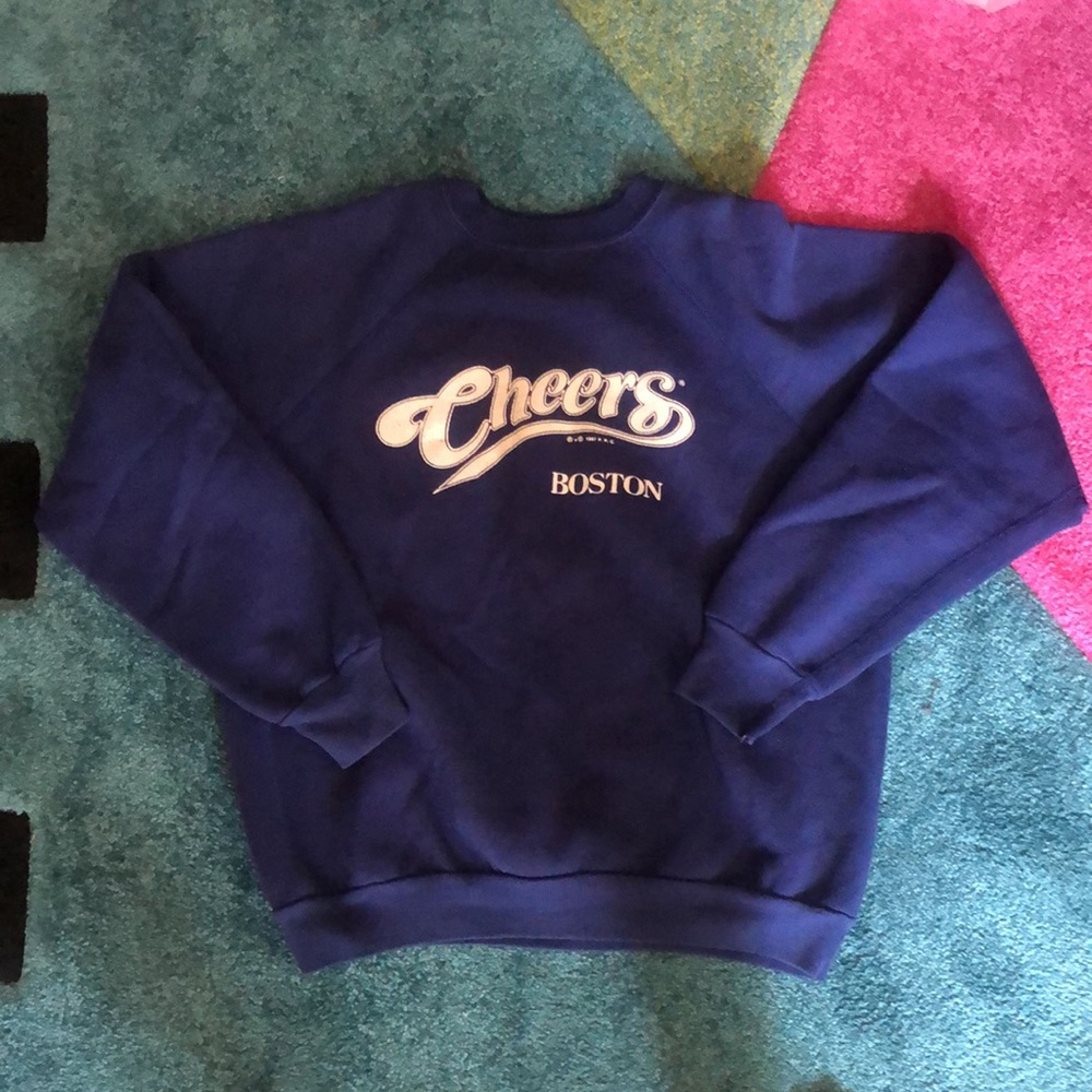 Vintage 1987 Cheers Boston sweatshirt blue